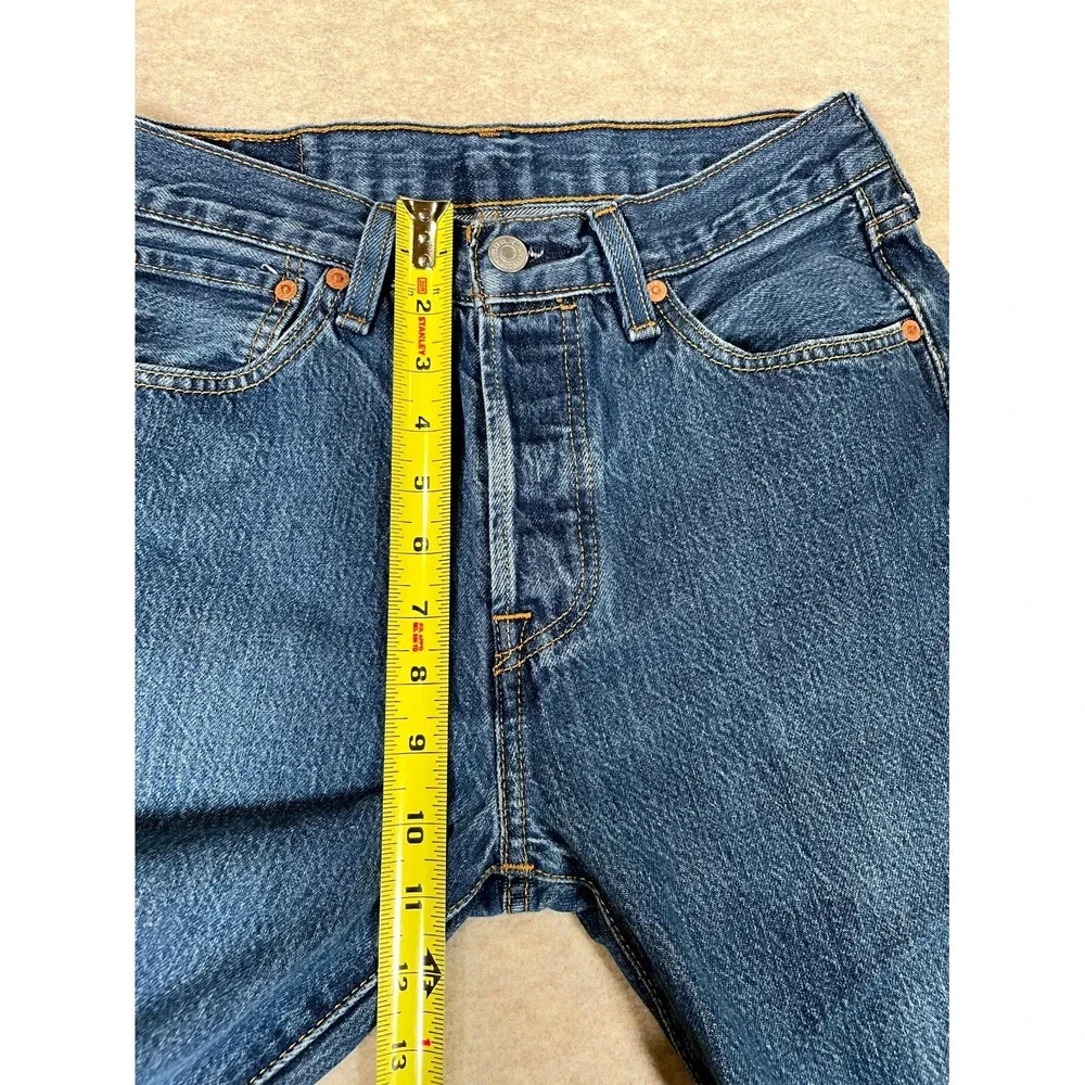 Levi's 501 Jeans Mens 29x30 Blue Denim Cotton‎ 5-Pockets Straight Leg Mid Rise